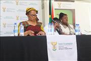 Ms P Tshwete and with accompanying Delegates